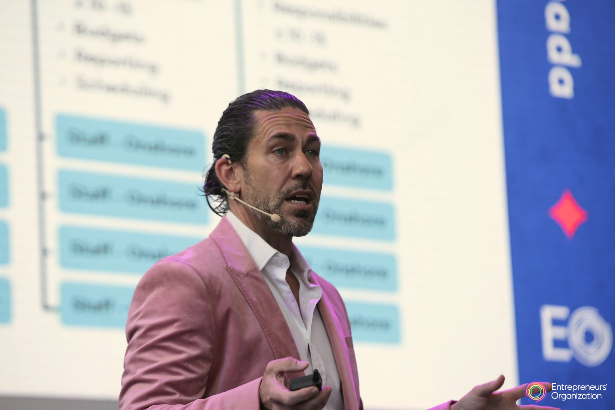 Anthony Rice speaking at EO Women Summit 2025