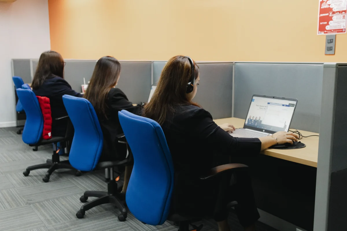 Offshore talents in the office in the Philippines