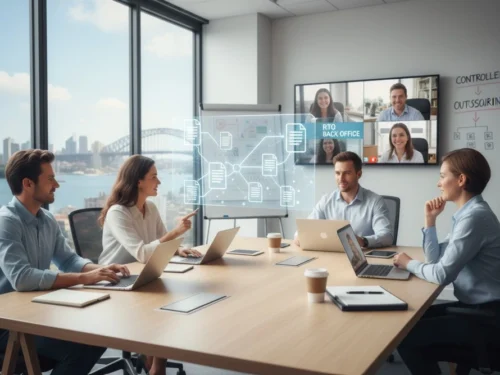 RTO employees in the office