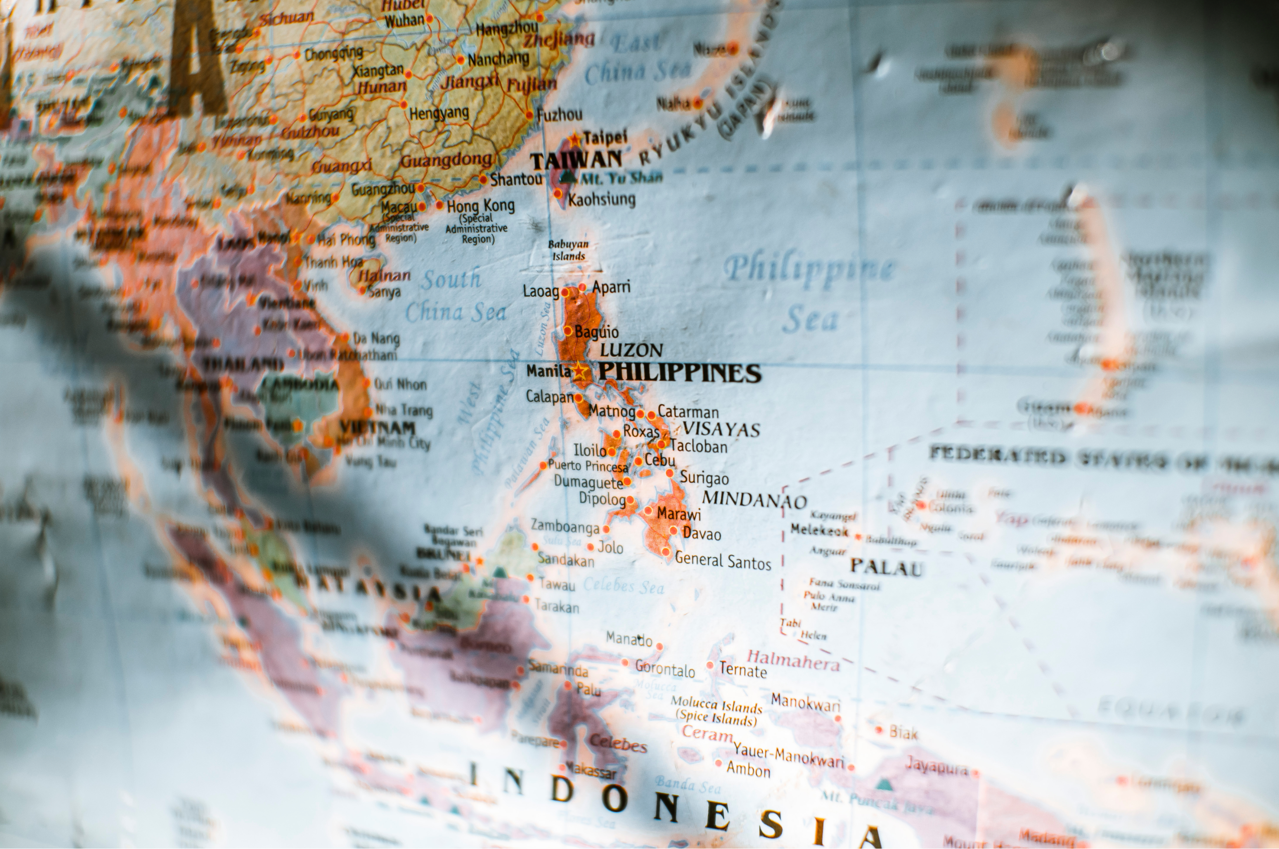 Philippines on the world map