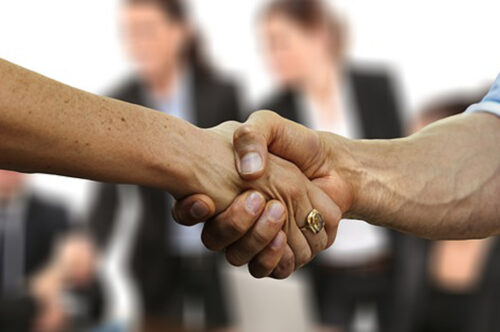 handshake symbolizing partnership