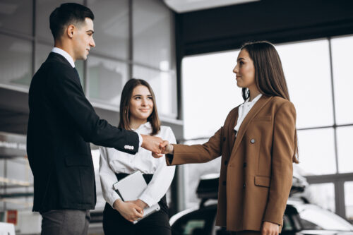Partners shaking hands