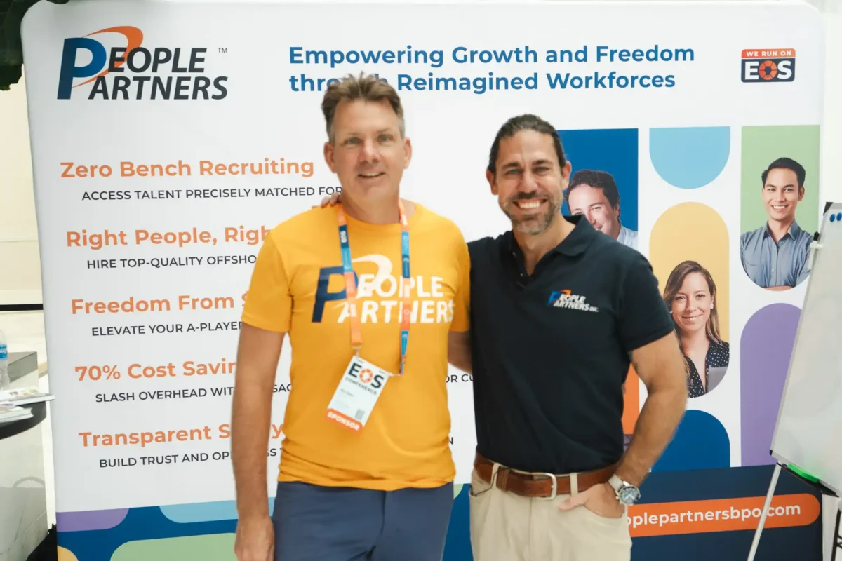 reuben brennan and anthony rice at eos conference