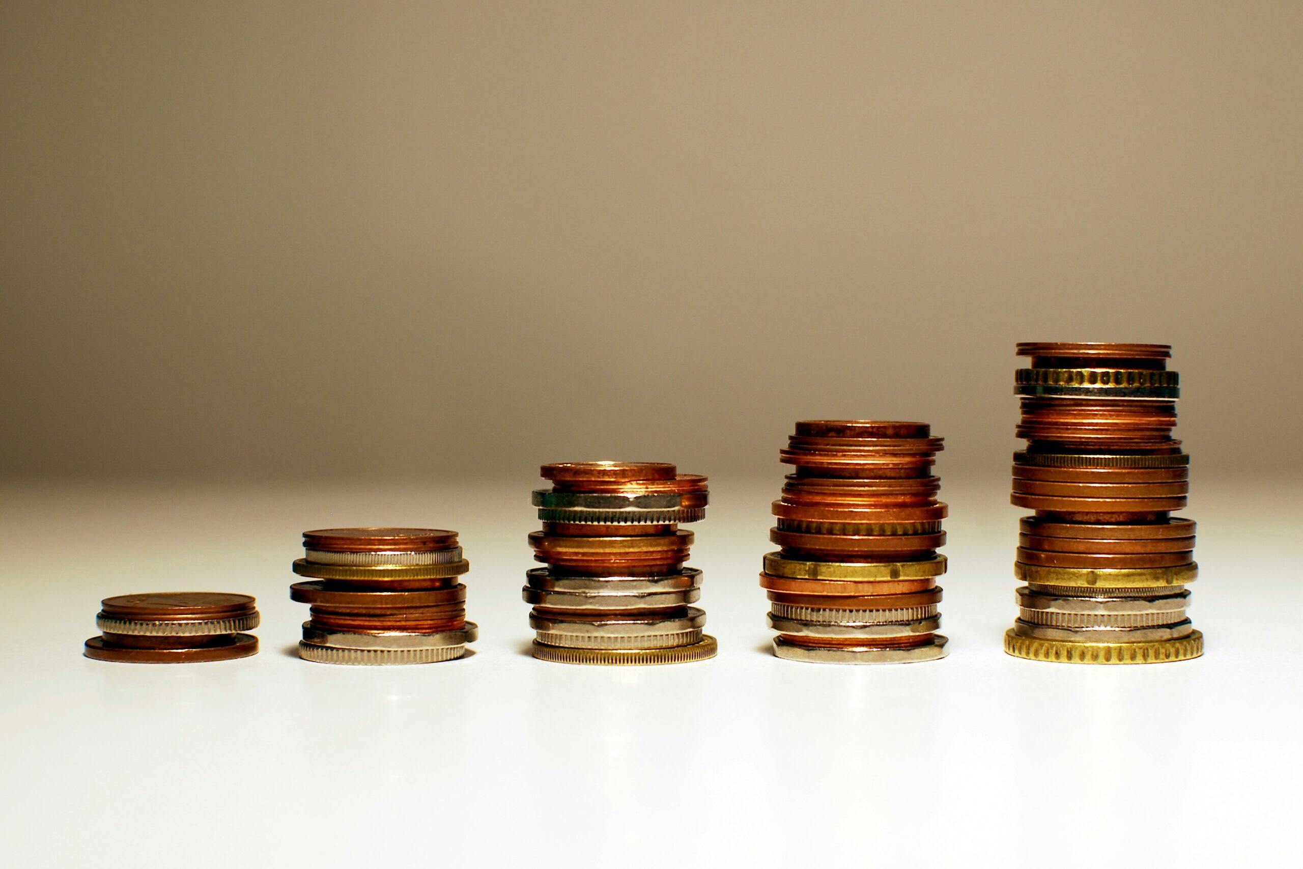 Coins on ascending order