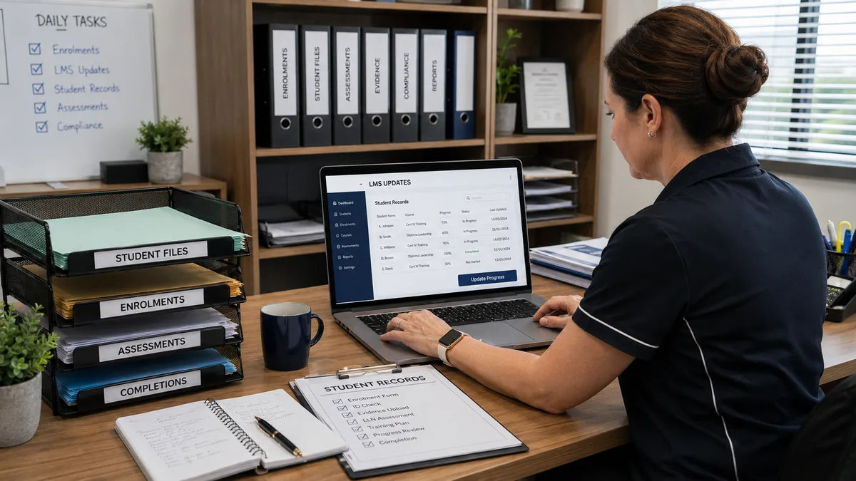 RTO admin support tasks