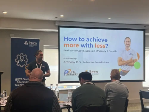 Anthony Rice gave a presentation about RTOs at the ITECA event