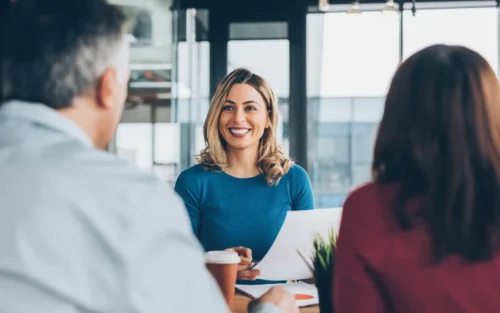 Insurance Agency Agent meeting with outsourcing provider