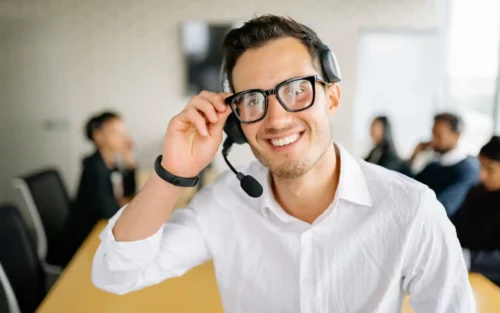 A business leader onboarding remote staff