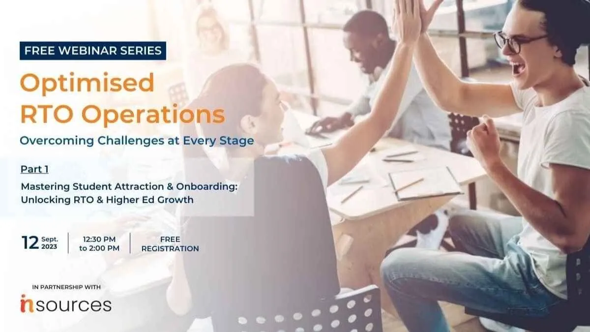 advertisement for a free webinar series